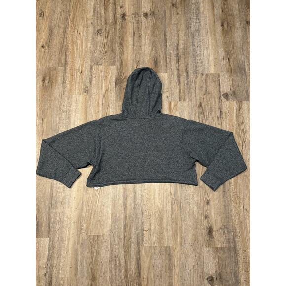 Adidas Womens Gray Cropped Hoodie Size Small - Picture 2 of 11